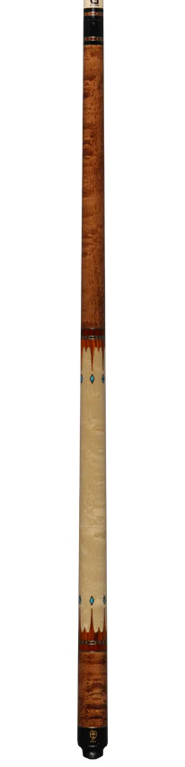 McDermott G Series Dark Cherry Stained Maple with Birdseye Maple Wrapless Pool Cue - G407 - Image 4