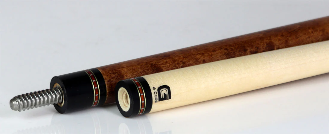 McDermott G Series Dark Cherry Stained Maple with Birdseye Maple Wrapless Pool Cue - G407 - Image 6
