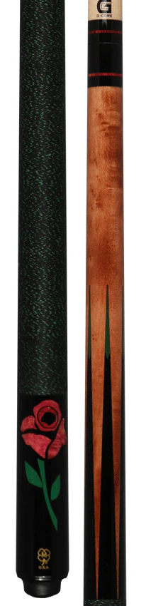 McDermott G Series Light Cherry Stained Maple with Rose Inlays Pool Cue - G435 - Image 3