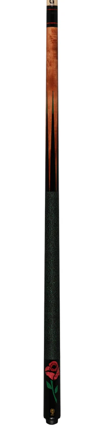 McDermott G Series Light Cherry Stained Maple with Rose Inlays Pool Cue - G435 - Image 4