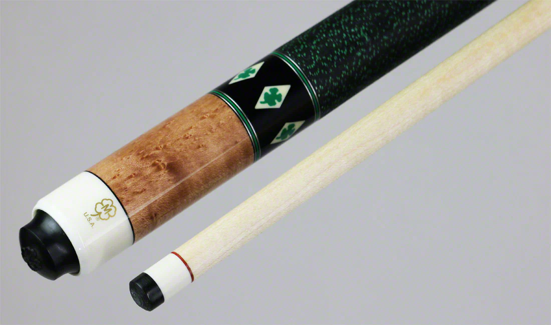 McDermott G Series Birdseye Maple with Green Clover Inlays Pool Cue - G436 - Image 3