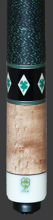 McDermott G Series Birdseye Maple with Green Clover Inlays Pool Cue - G436 - Image 6