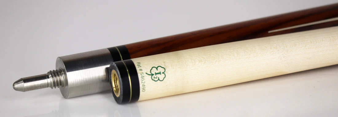 McDermott G Series Cocobolo Forearm with Green Lizard/Black/Bone Points and Inlays Pool Cue - G706 - Image 3