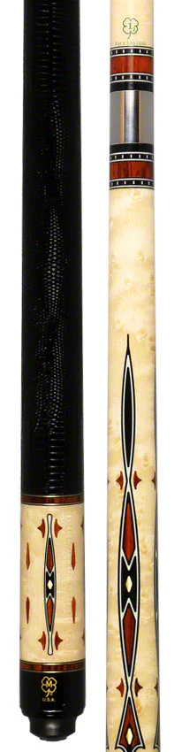 McDermott G Series Birdseye Maple Forearm with cocobolo/Black/Brass Points Pool Cue - G707 - Image 5