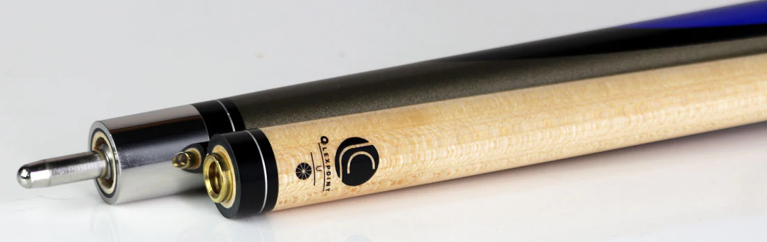 Lucasi Hybrid Genesis Blue and Metallic Silver Pool Cue with Sport Wrap - L-H10 - Image 3