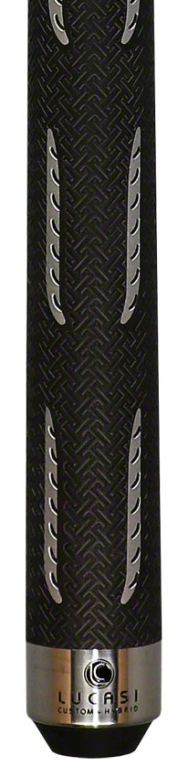 Lucasi Hybrid Black Mist and Metallic Silver Pool Cue with Sport Wrap - L-H40 - Image 4