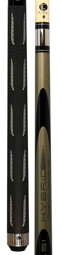 Lucasi Hybrid Black Mist and Metallic Silver Pool Cue with Sport Wrap - L-H40 - Image 5