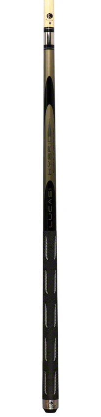 Lucasi Hybrid Black Mist and Metallic Silver Pool Cue with Sport Wrap - L-H40 - Image 6