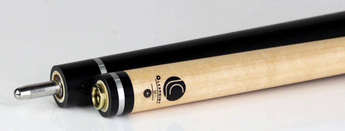 Lucasi Hybrid Midnight Black and Silver Rings Pool Cue with Sport Wrap - LHE10 - Image 4