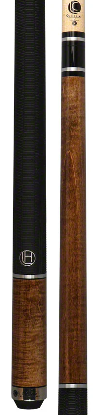 Lucasi Hybrid Brazilian Nut Brown-Stained Maple and Silver Rings Pool Cue with Sport Wrap - LHE20 - Image 5