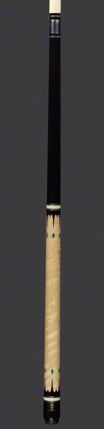 McDermott H Series Black Urethane Forearm with Birdseye Maple Wrapless Pool Cue - H851 - Image 4