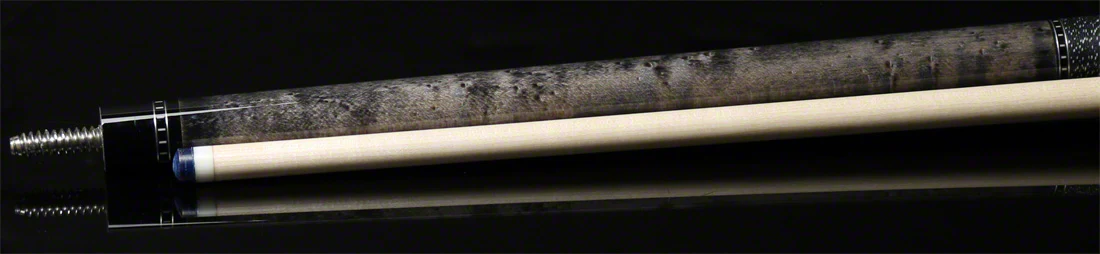 McDermott Select Series Light Gray Stained Birdseye Maple with Green Clover Inlays Pool Cue - SL03 - Image 4