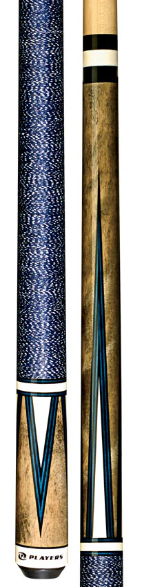 Players Classic Series Smoke Grey Stained 4 Point Graphic Pool Cue - C810 - Image 5