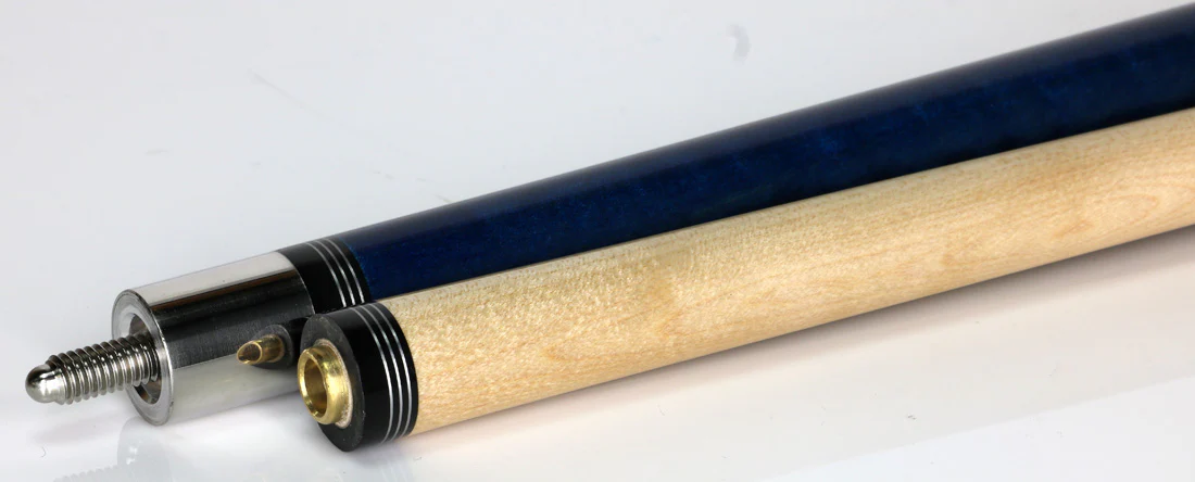 Players Classic Series Sky Blue Stained Maple with Linen Wrap Pool Cue - C955 - Image 3
