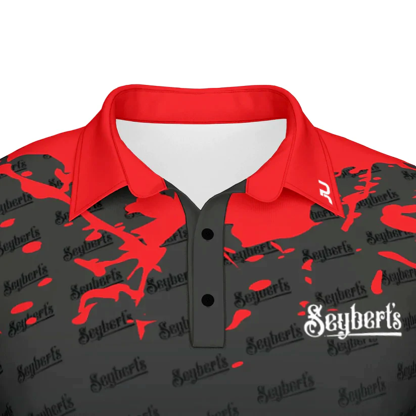 Seybert's Black and Red Splash Polo - Image 3