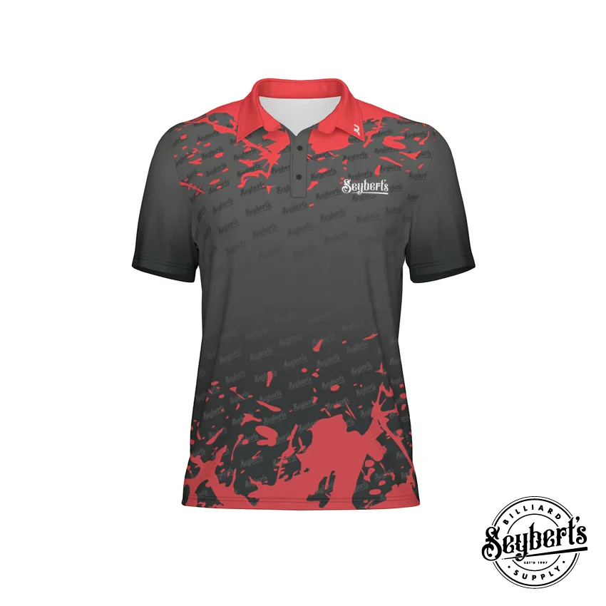Seybert's Black and Red Splash Polo - Image 4