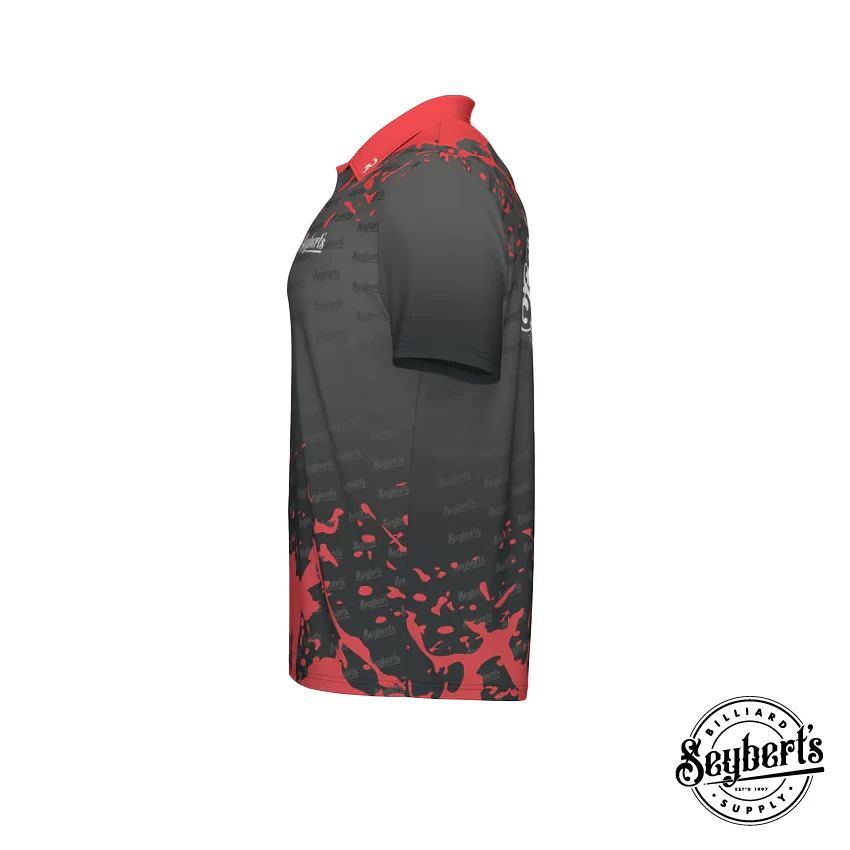 Seybert's Black and Red Splash Polo - Image 6