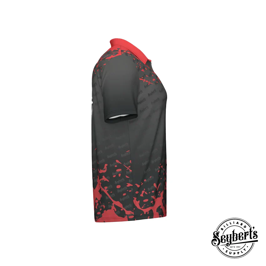 Seybert's Black and Red Splash Polo - Image 8